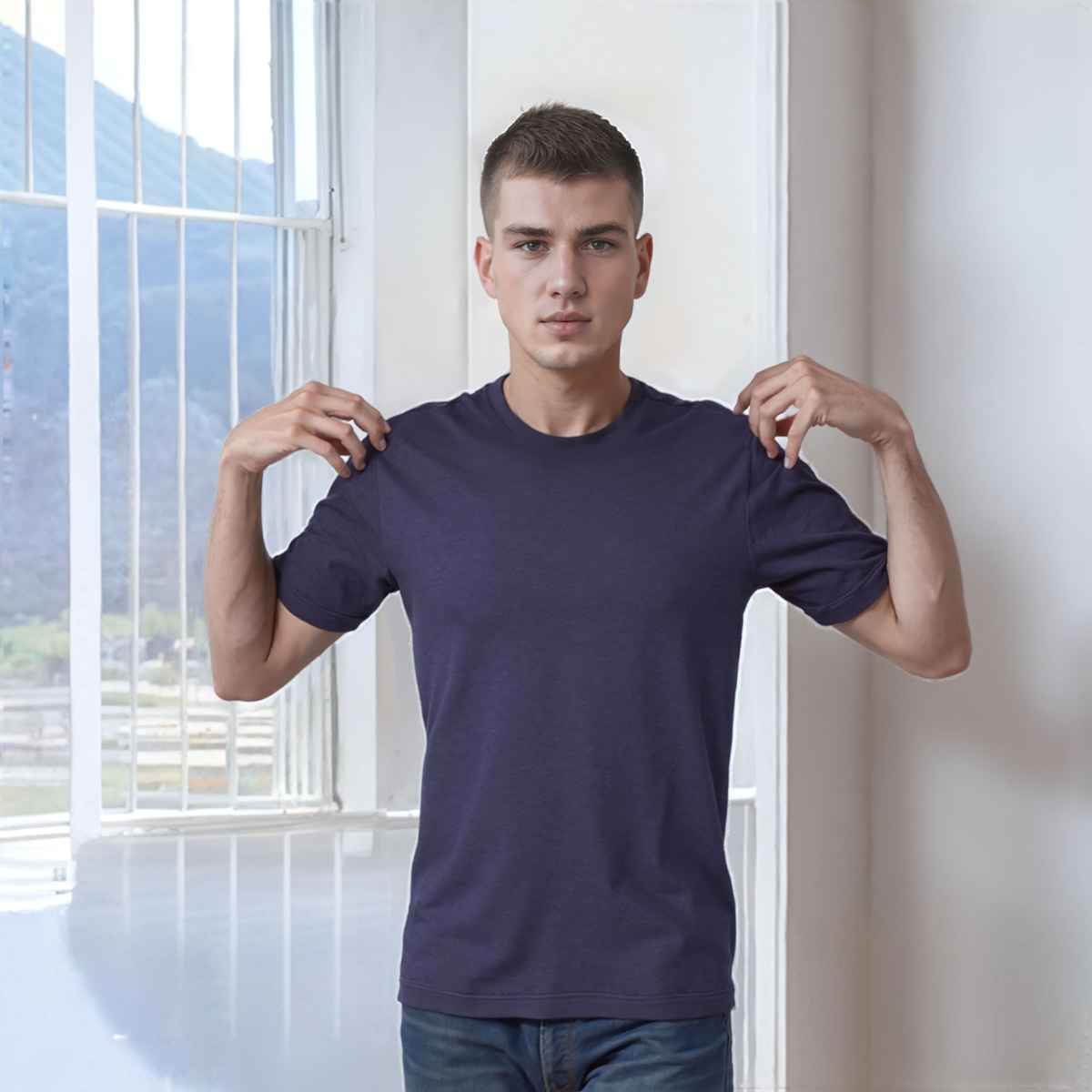 EQL Men's NeoVerse Recycled T-shirt | Navy - XXL