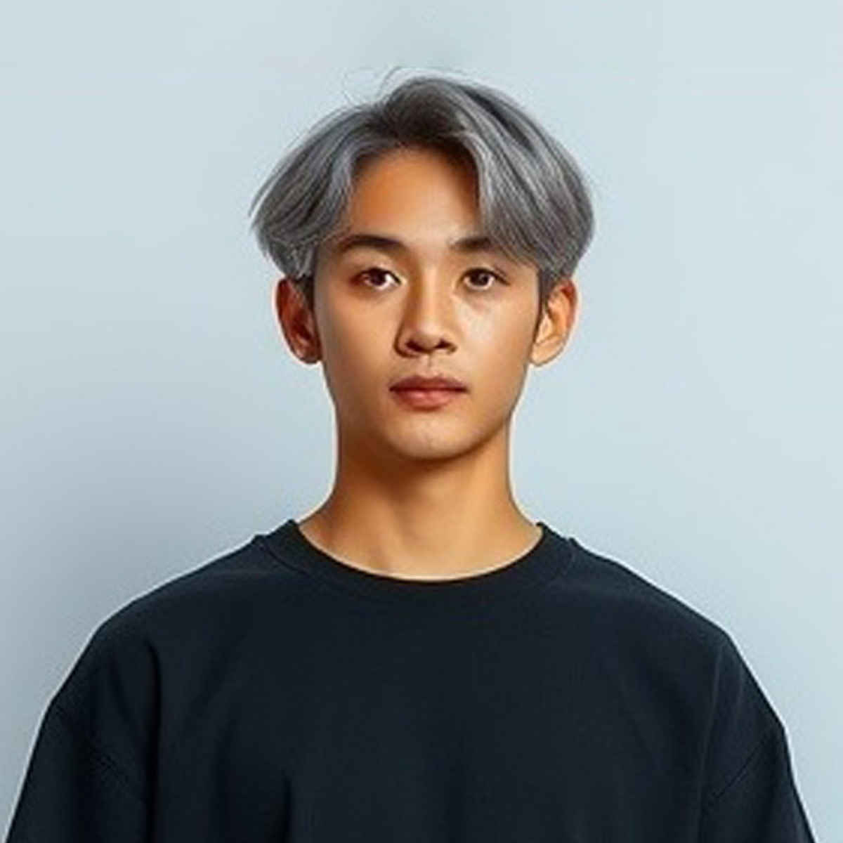 Springman Men 100% Cotton French Terry Oversized T-shirt | Black - XXL