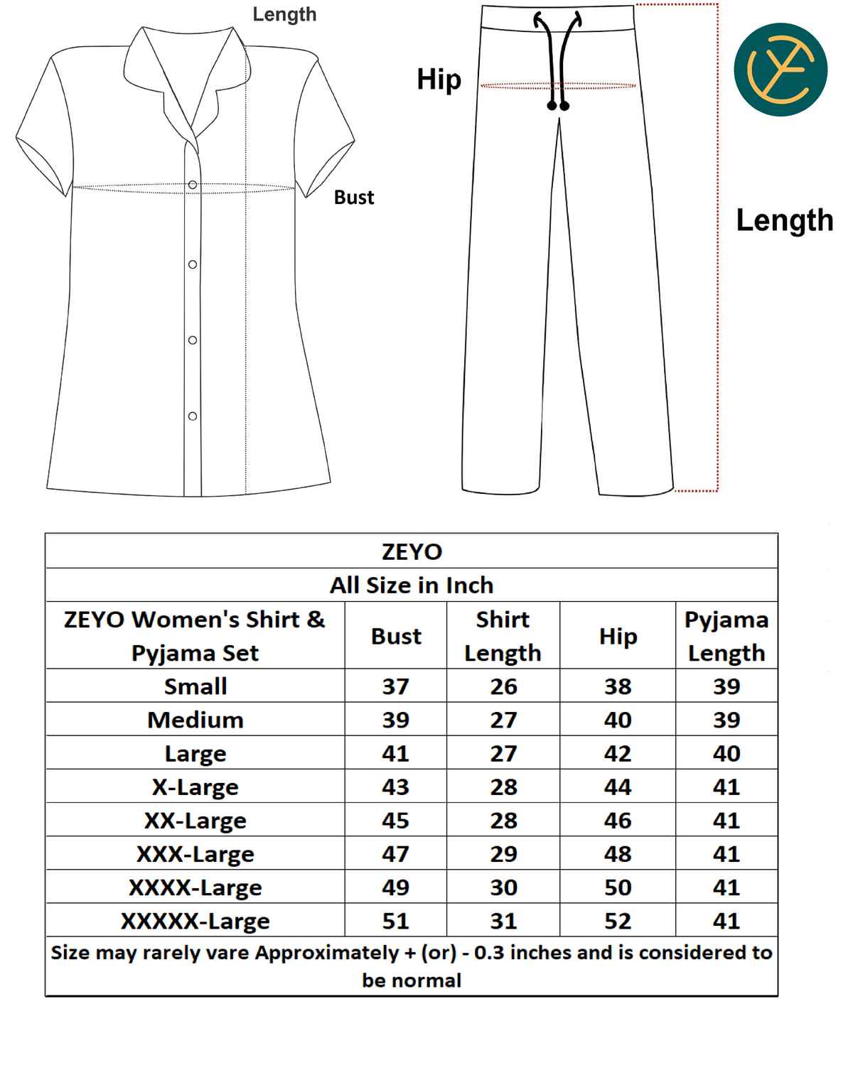 Zeyo Women's Cotton Heart Printed Stylish Night Suit Set of Shirt & Pyjama | 5612 Purple-M