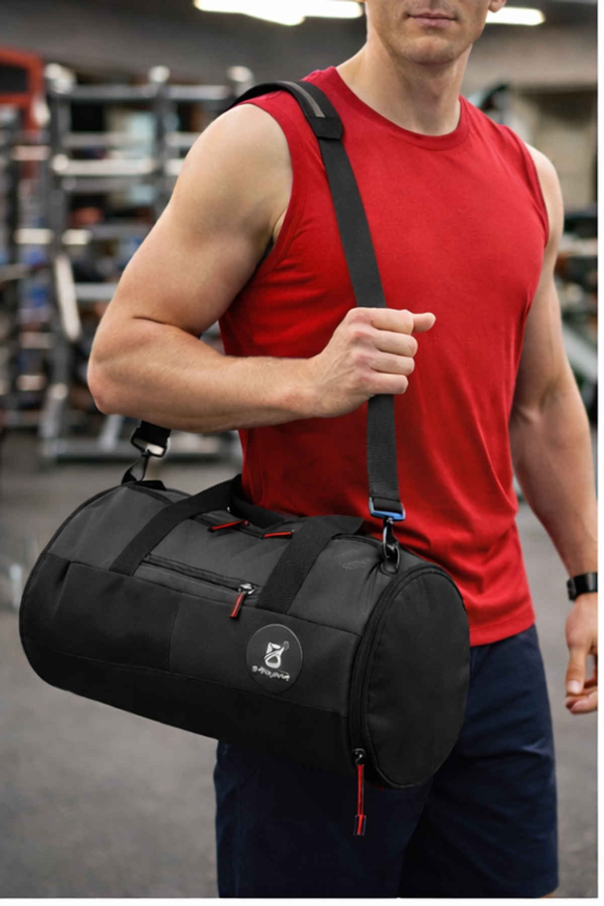 B BEYOND Unisex Duffel Bag Logo Printed