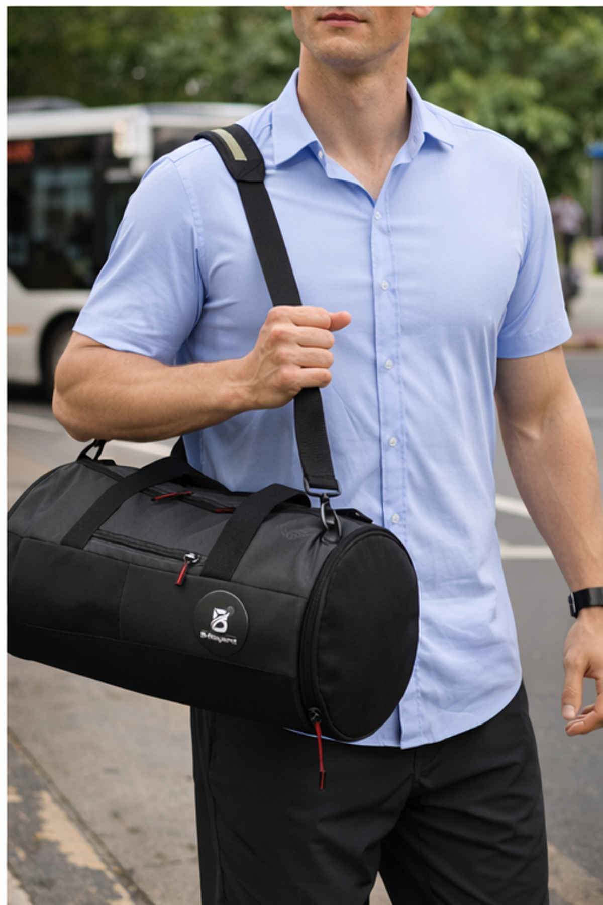 B BEYOND Unisex Duffel Bag Logo Printed