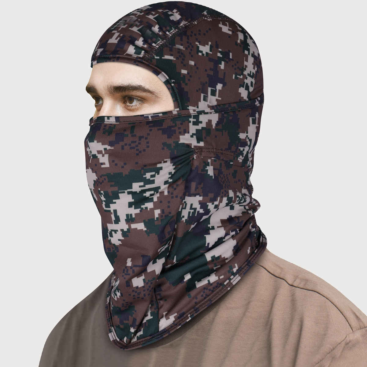 Xtrim UV-Protected Balaclava for Biking - Sweat Absorbing & Odour-Free | Camo Green