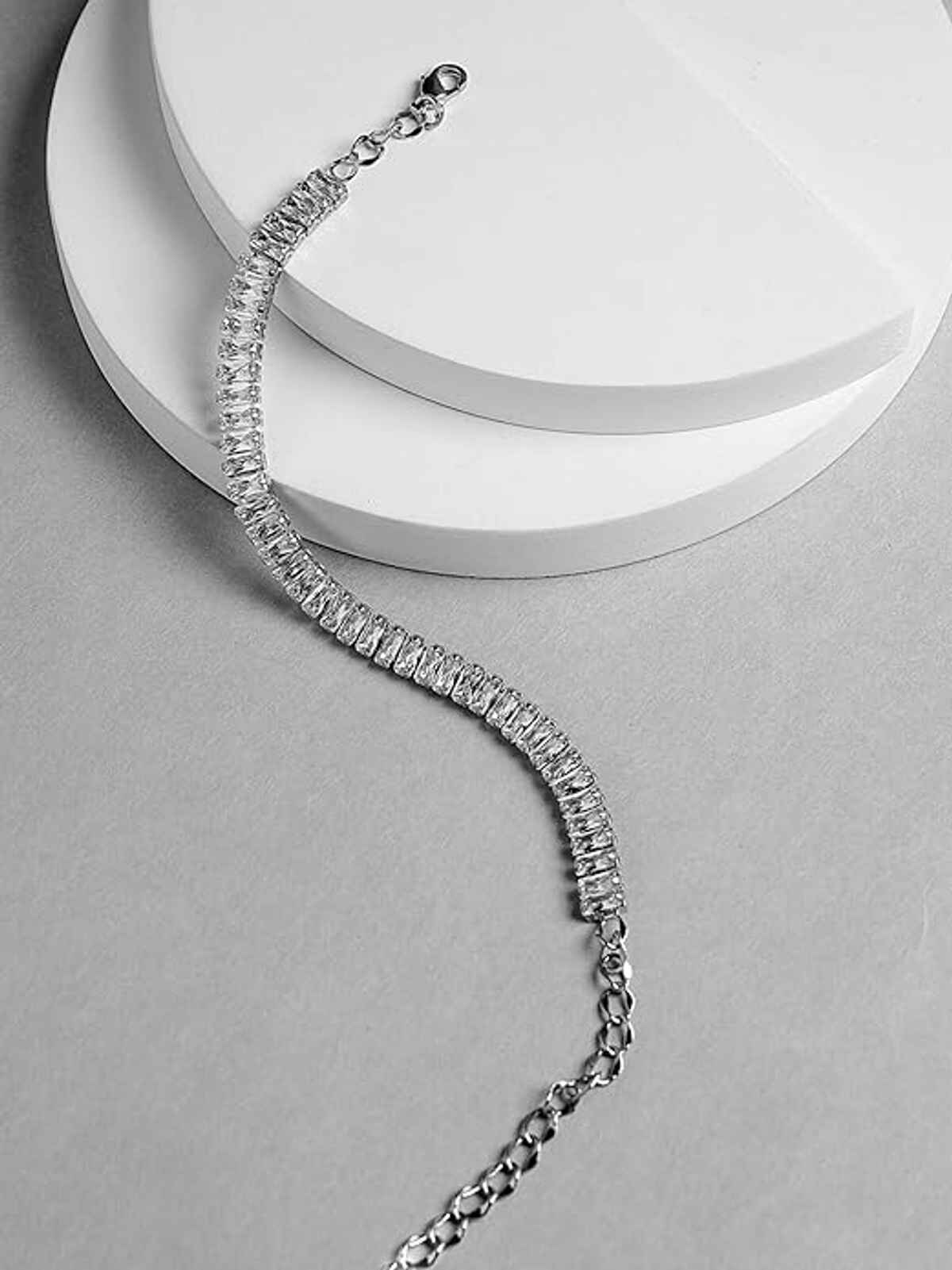 Beautynx Crystal Tennis Bracelet | BNX-BR-0016 - Silver