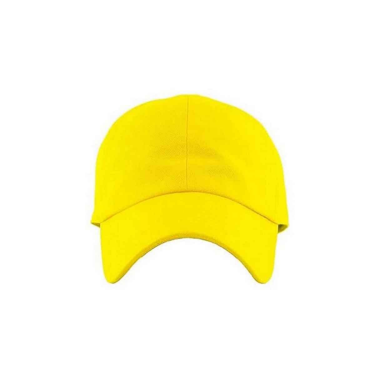Infispace Pure Cotton Unisex Summer Sports Classic Cap Lemon Color