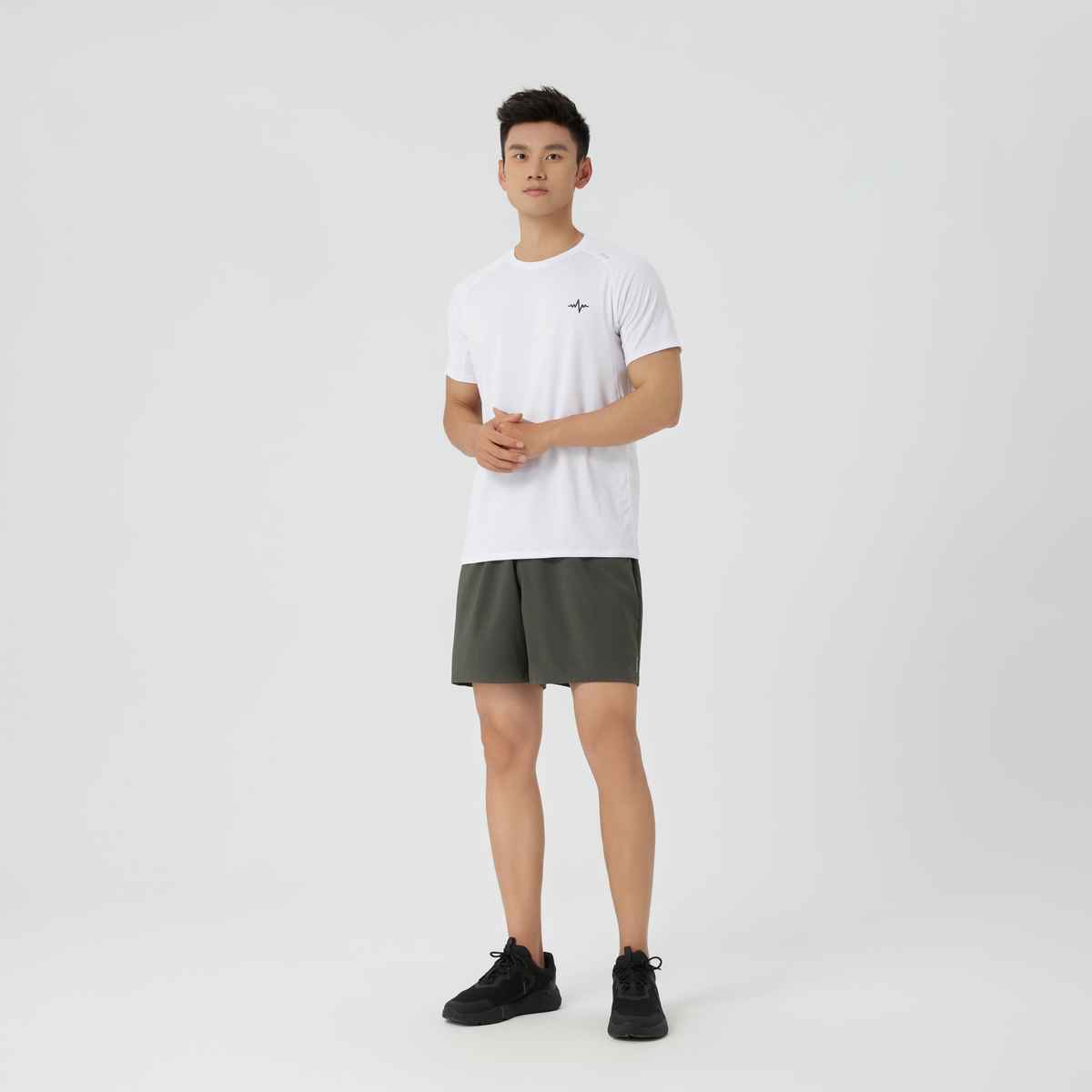Decathlon | Domyos Men's Quick Drying Fitness Shorts - Khaki, L