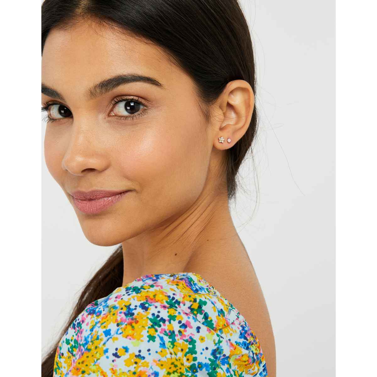 Accessorize London Fem Chic Stud Pack - Gold