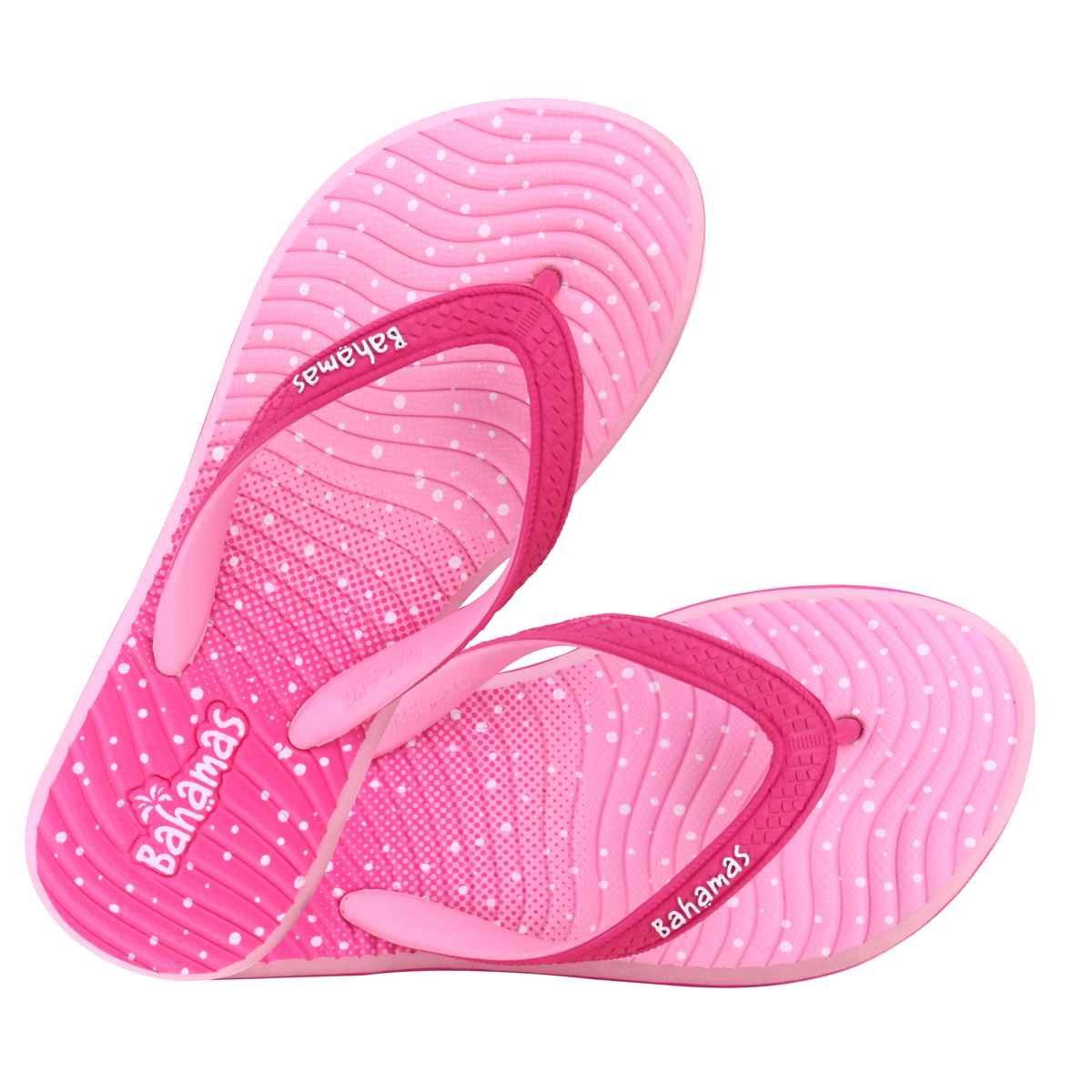Bahamas Women's Slippers | BHL-228 | Magenta & Light Pink - UK 6