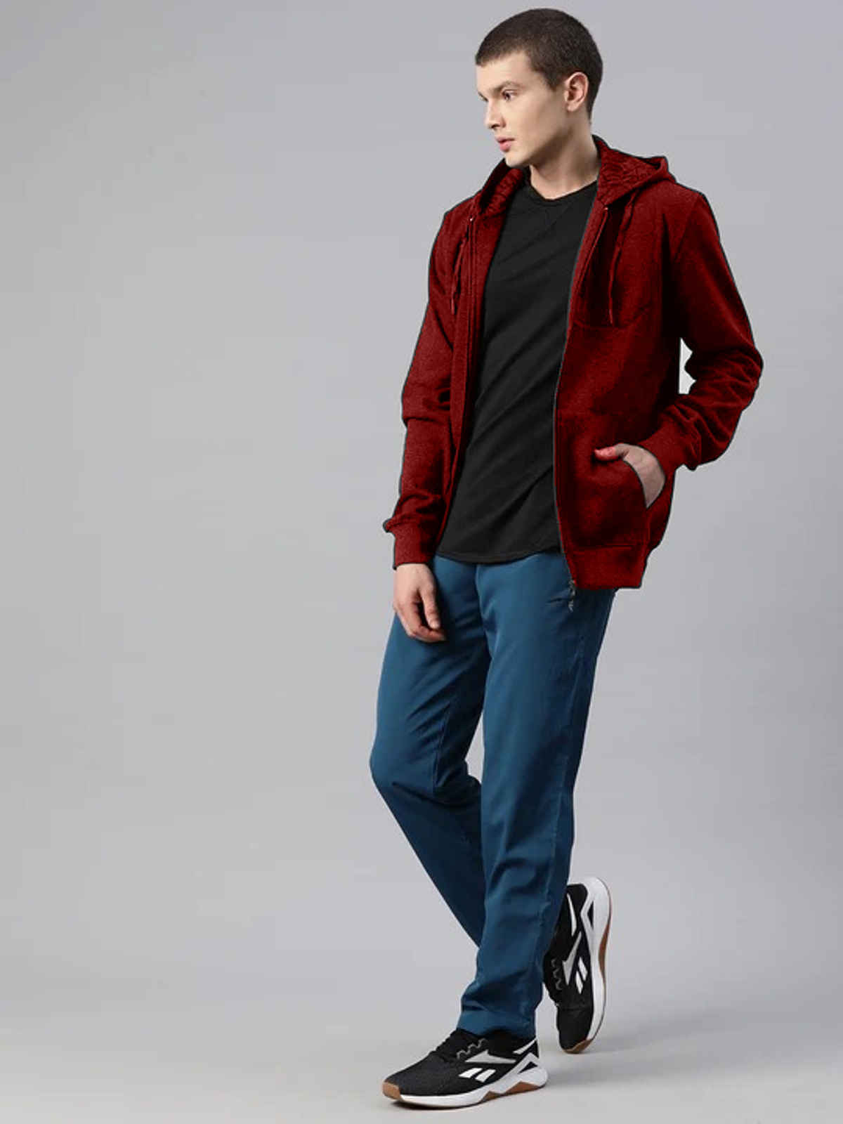 Alcis Men's Hoodie | Maroon - L