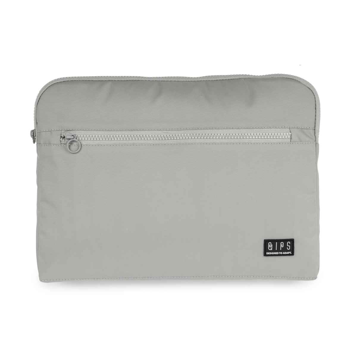 QIPS Unisex Solid Polyester 13 L Laptop Sleeve | Grey