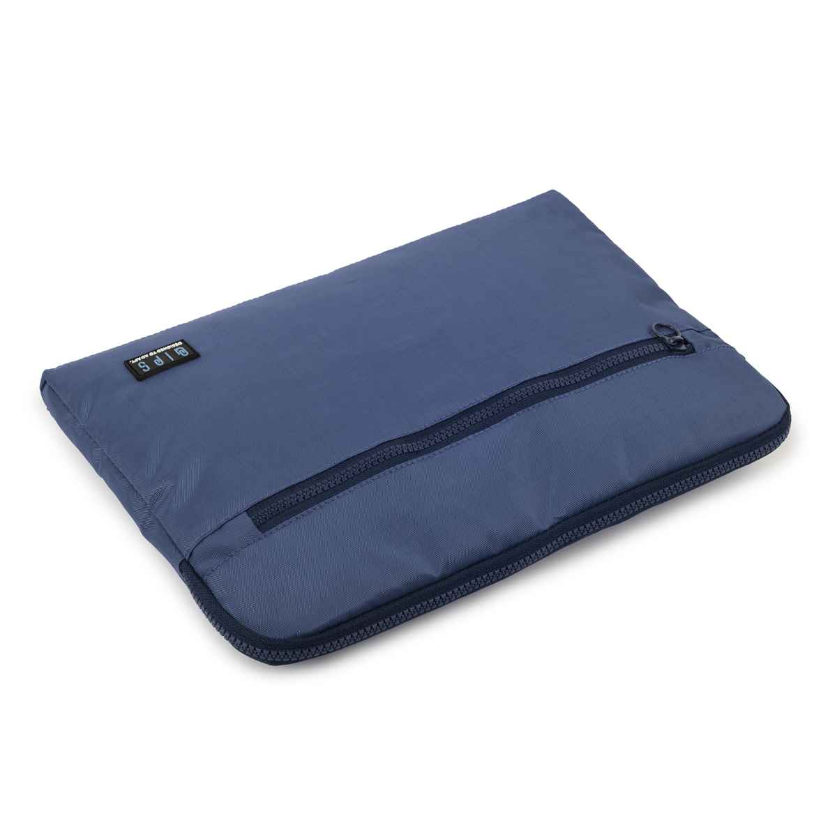 QIPS Unisex Solid Polyester 13 L Laptop Sleeve | Blue
