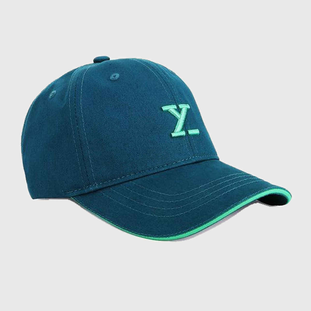 XYXX Unisex Solid Cotton Twill Baseball Cap | Emerald Green - One Size