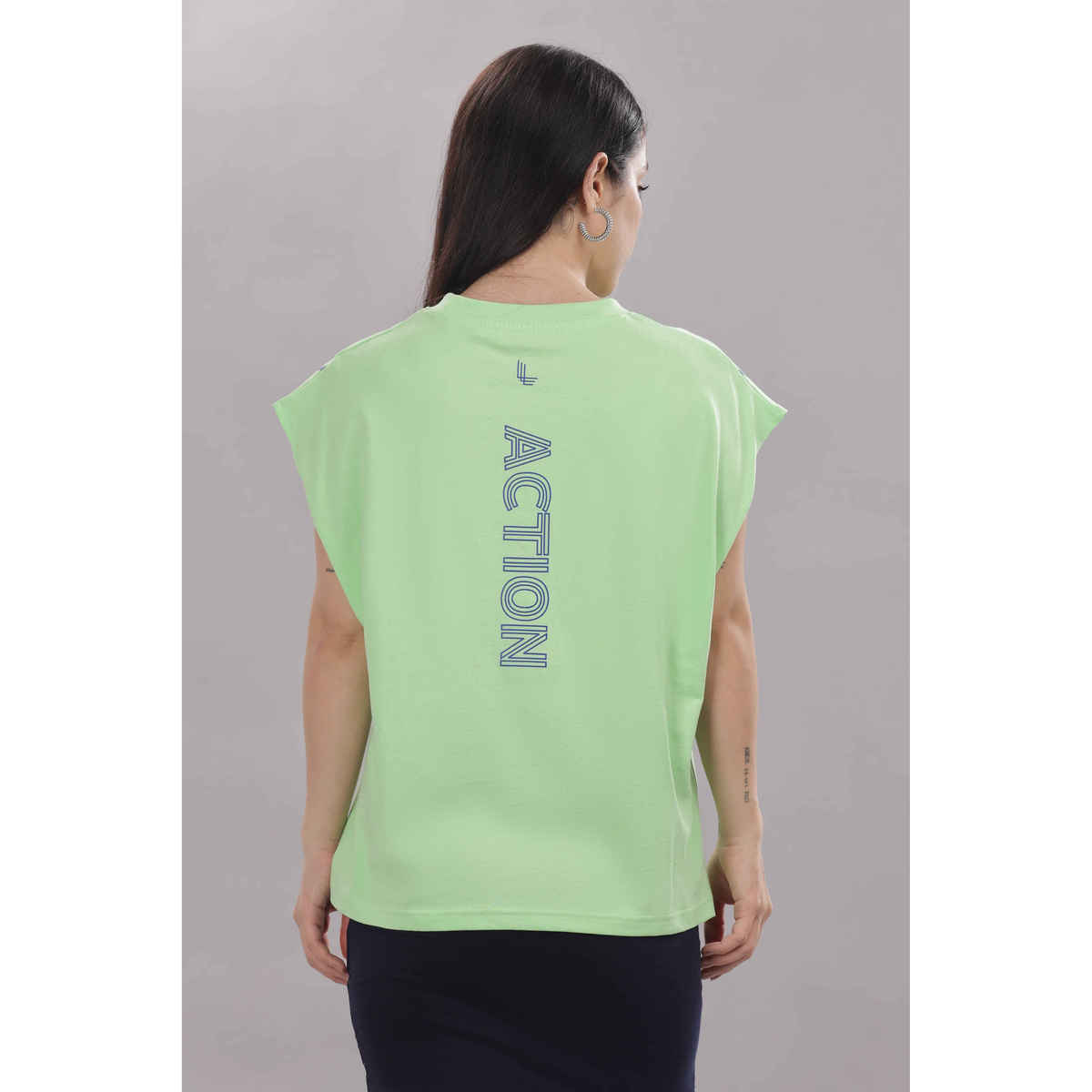 Springman Women's Cotton Tank Top | 160 GSM Fabric | Bio Washed | Round Neck | Green - XL