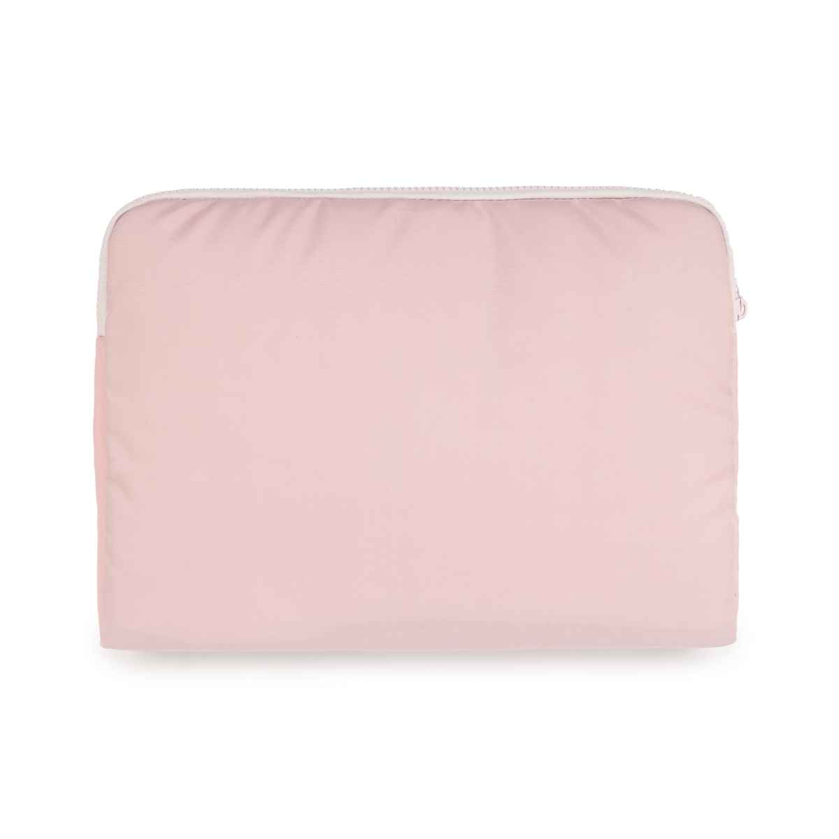 QIPS Unisex Solid Polyester 13 L Laptop Sleeve | Light Pink