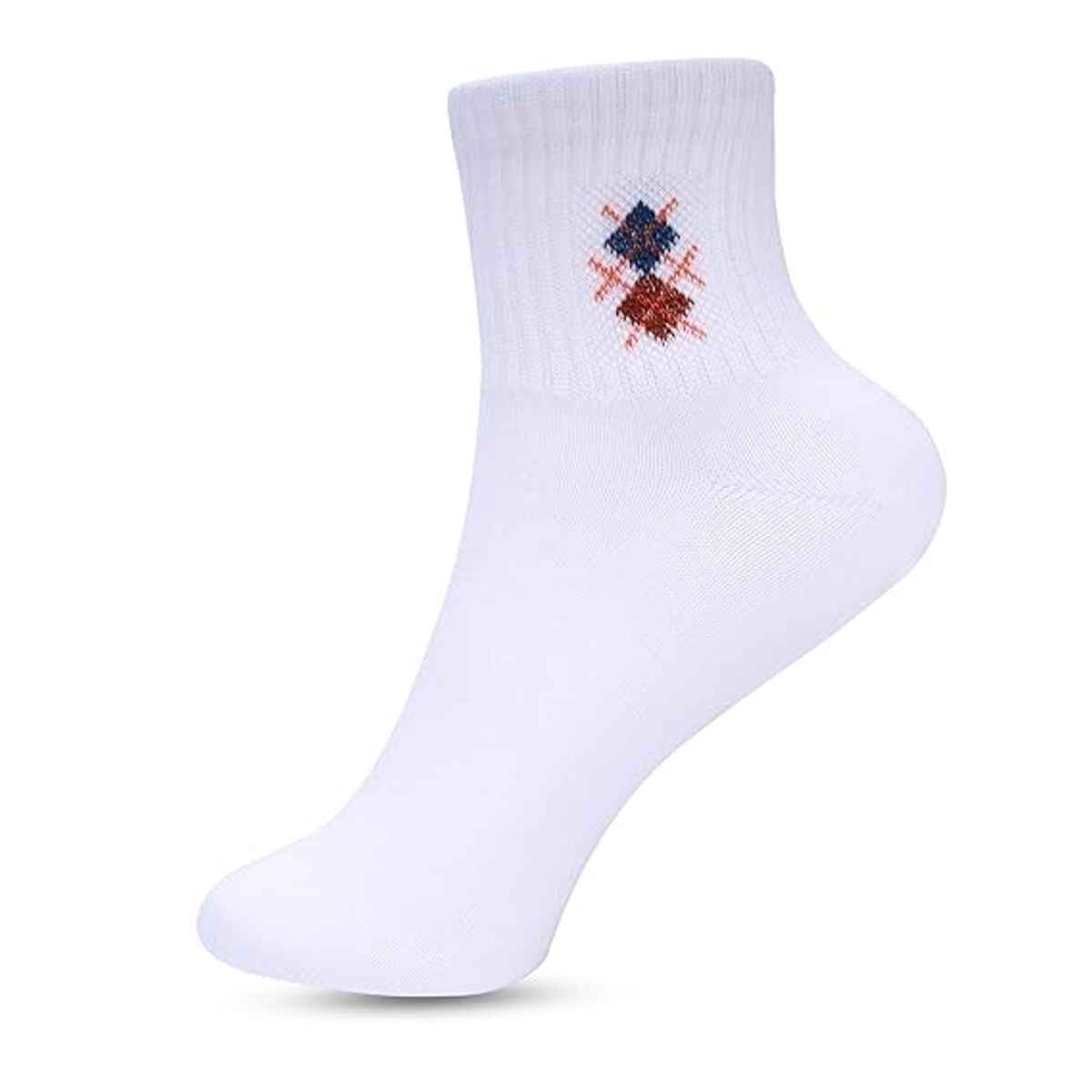 Luxrio Men's Solid Ankle Length Cotton Socks | SCK-16-5-PK-ANKL | Multicolour - Free Size