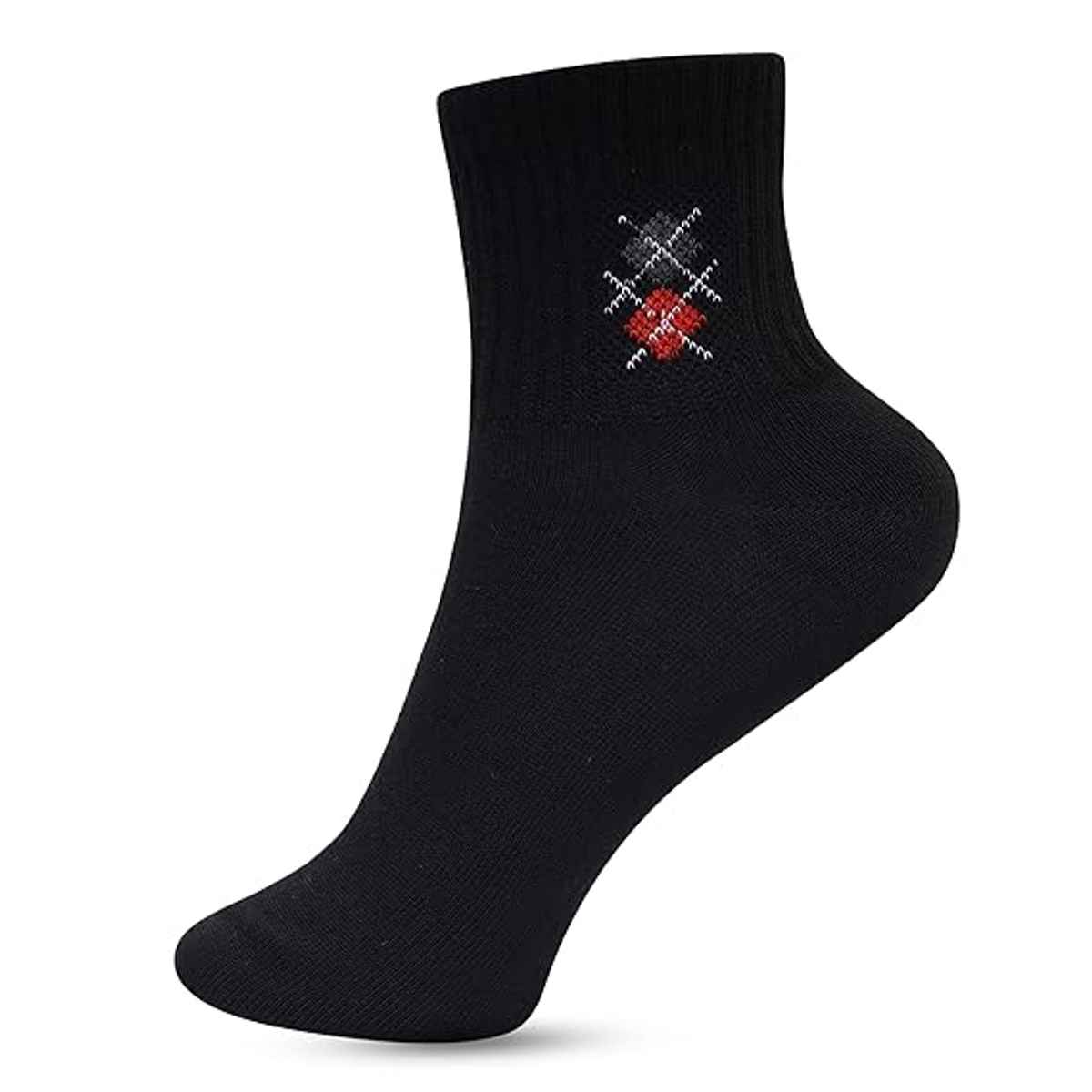 Luxrio Men's Solid Ankle Length Cotton Socks | SCK-16-5-PK-ANKL | Multicolour - Free Size