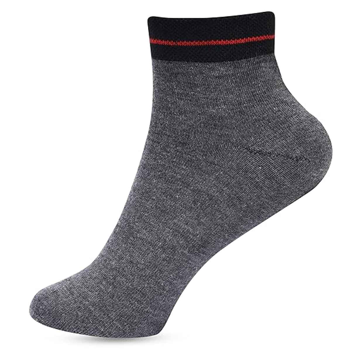 Luxrio Men's Solid Ankle Length Cotton Socks | SCK-14-5-PK-ANKL | Multicolour - Free Size