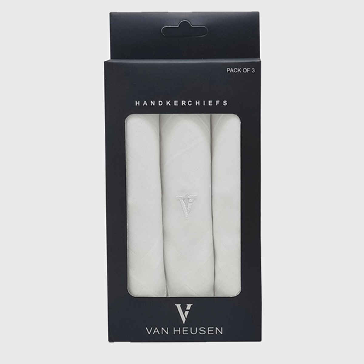 Van Heusen Men's Cotton Handkerchief | White