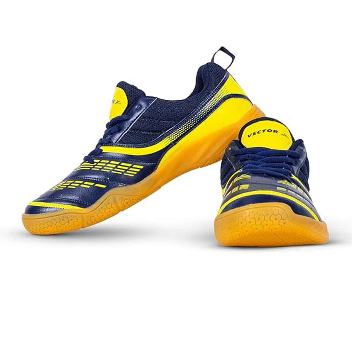 Vector X Ranger 7.0 Power Badminton Shoes for Men (Navy-Green, 6) | UK6