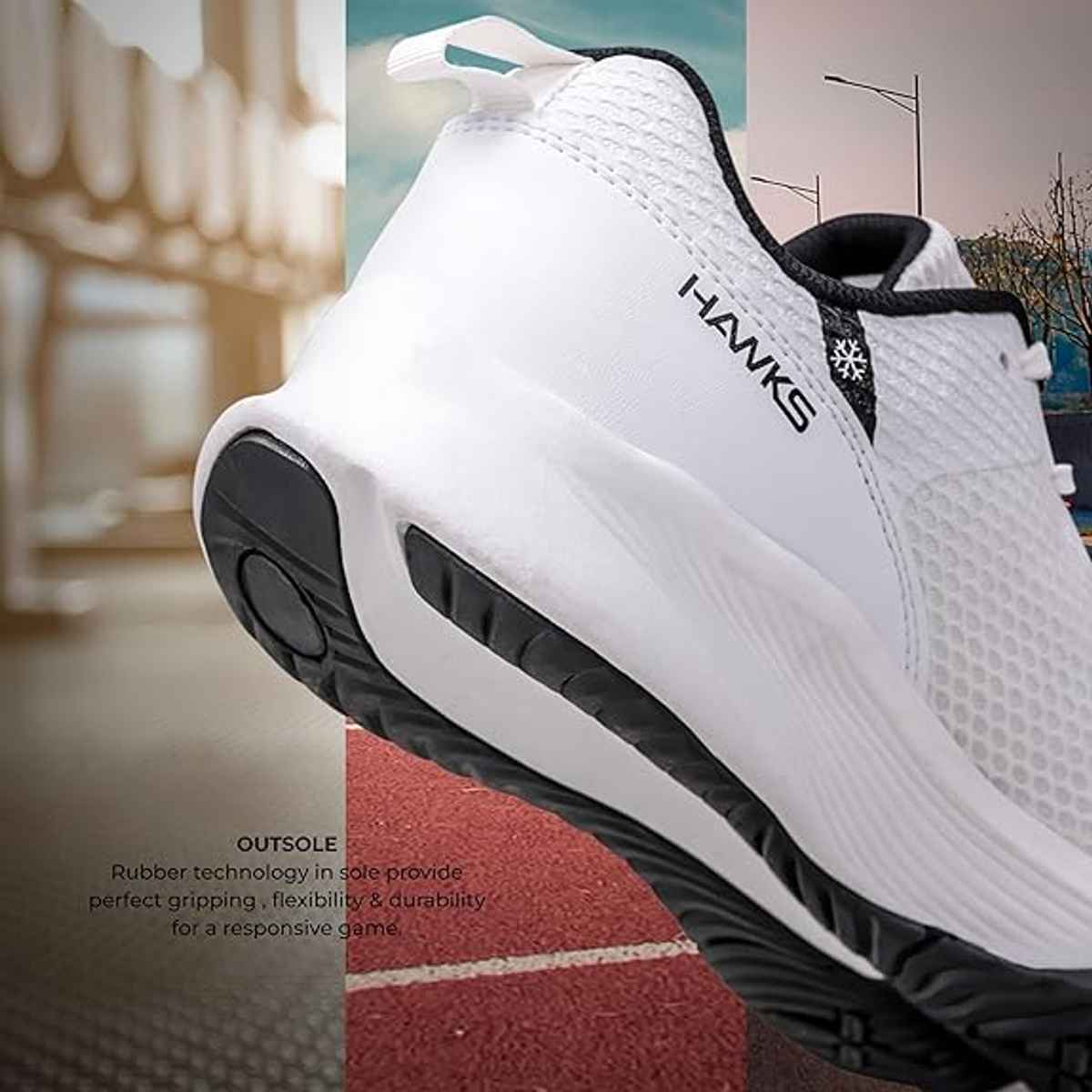 Nivia Men's Hawks 2.0 Training Shoe | White - UK 9