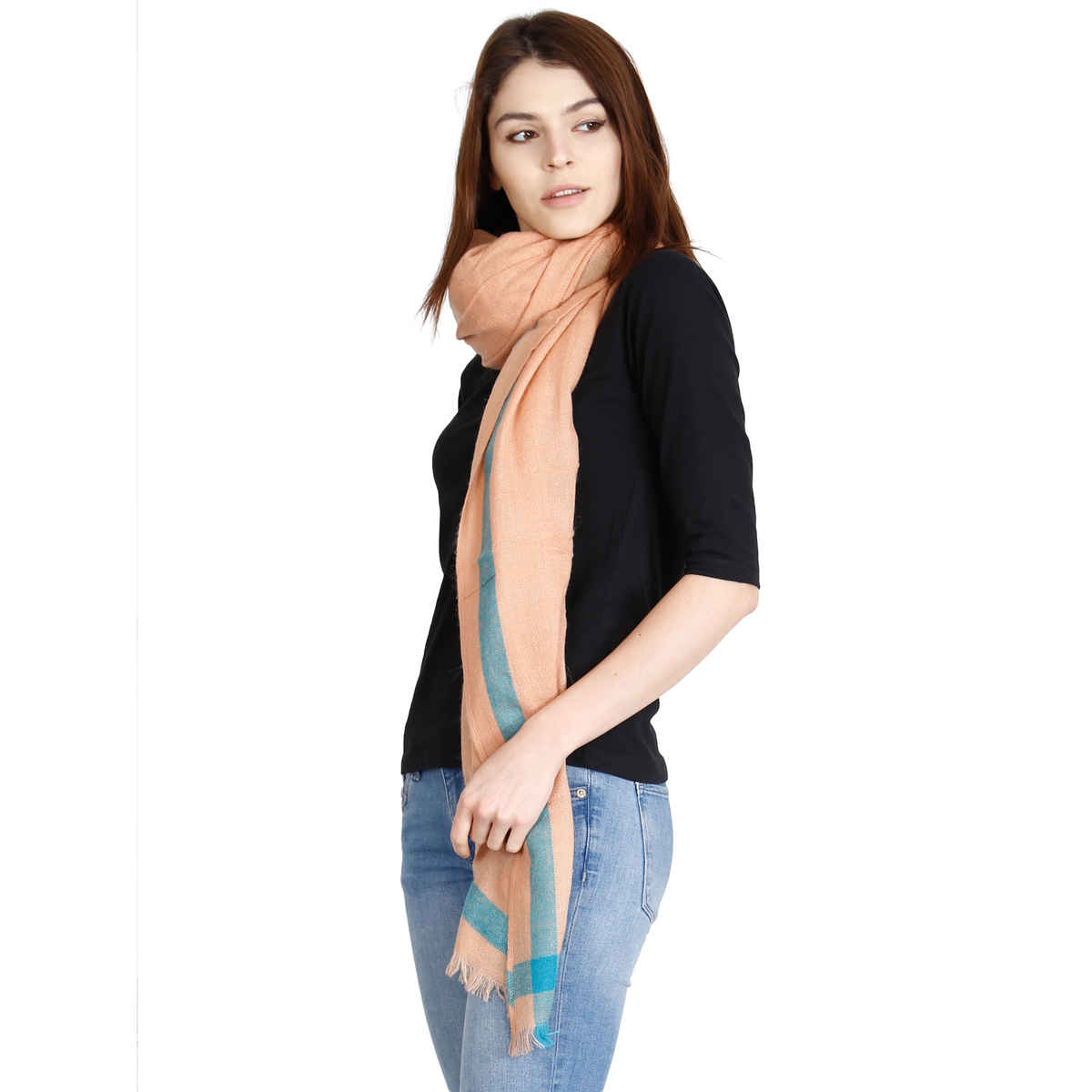 Fabseasons Unisex Scarf | Peach - One Size