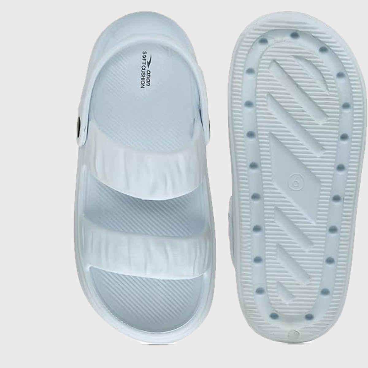 Asian Indigo-02 Women Clogs Sky Blue (Size-6)