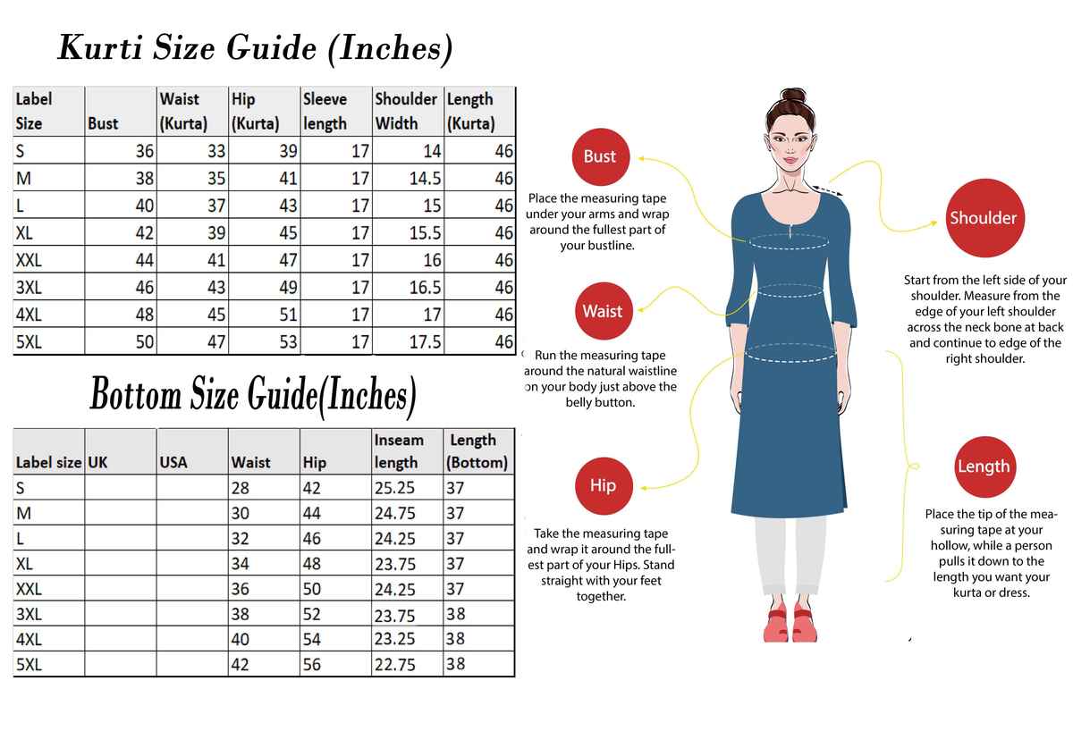 GoSriKi Women's Viscose Rayon Anarkali Polka Print Kurta with Palazzo | Red - S