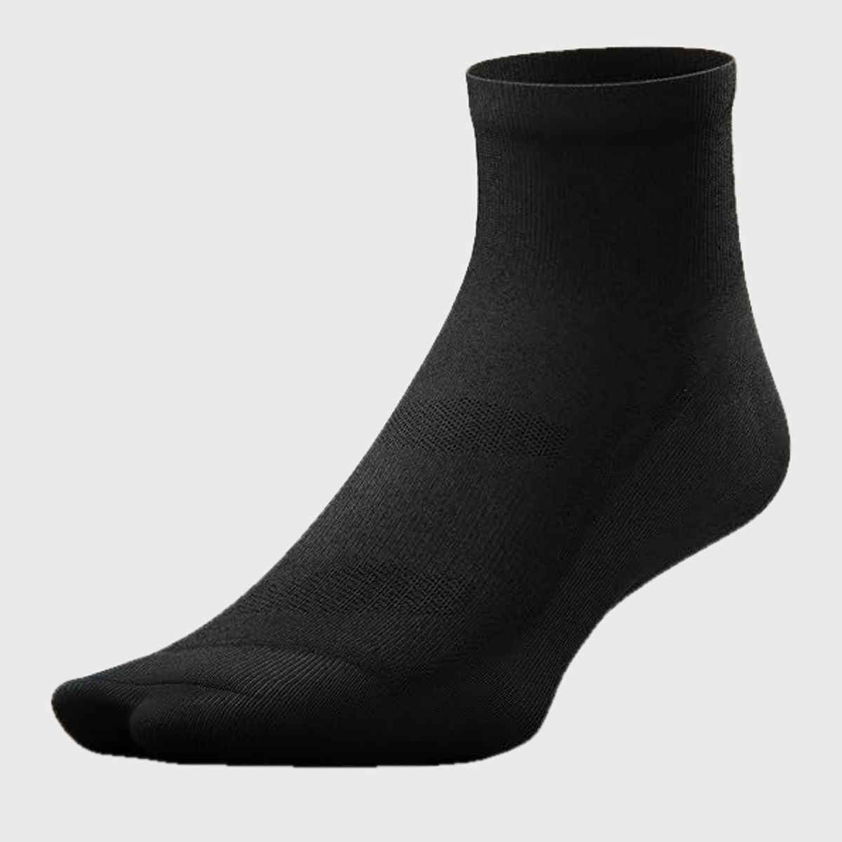 Frido Active Socks For Men and Women | Quarter Length | Core Black Color | UK 10-13 - 1 pc