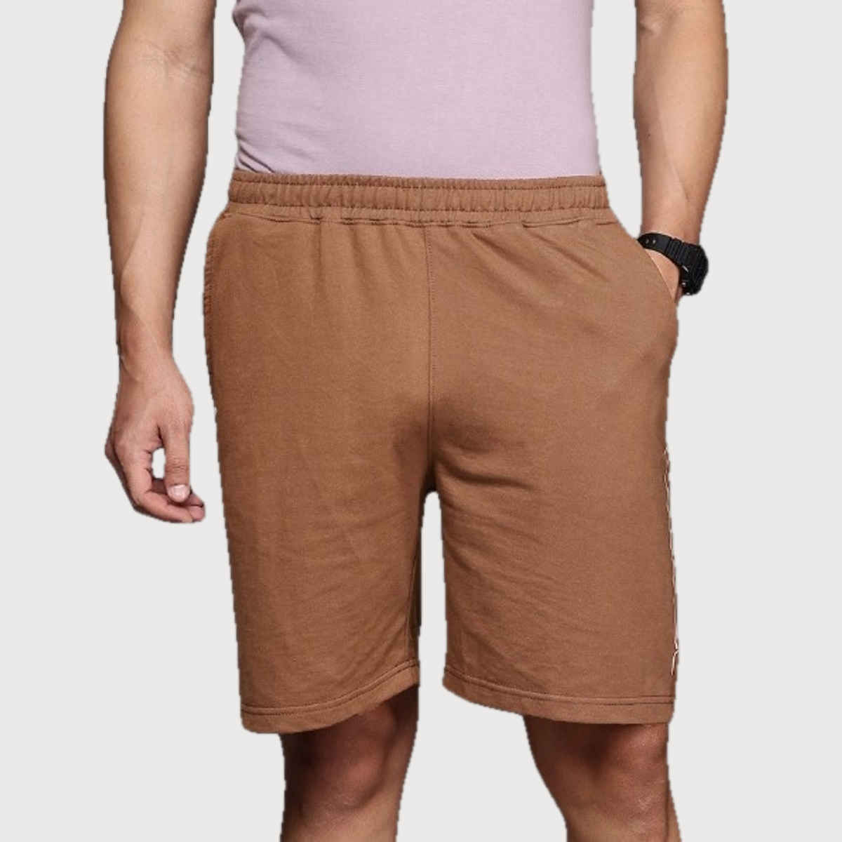 Alcis Men's Waffle Shorts | Coffee Bean | S