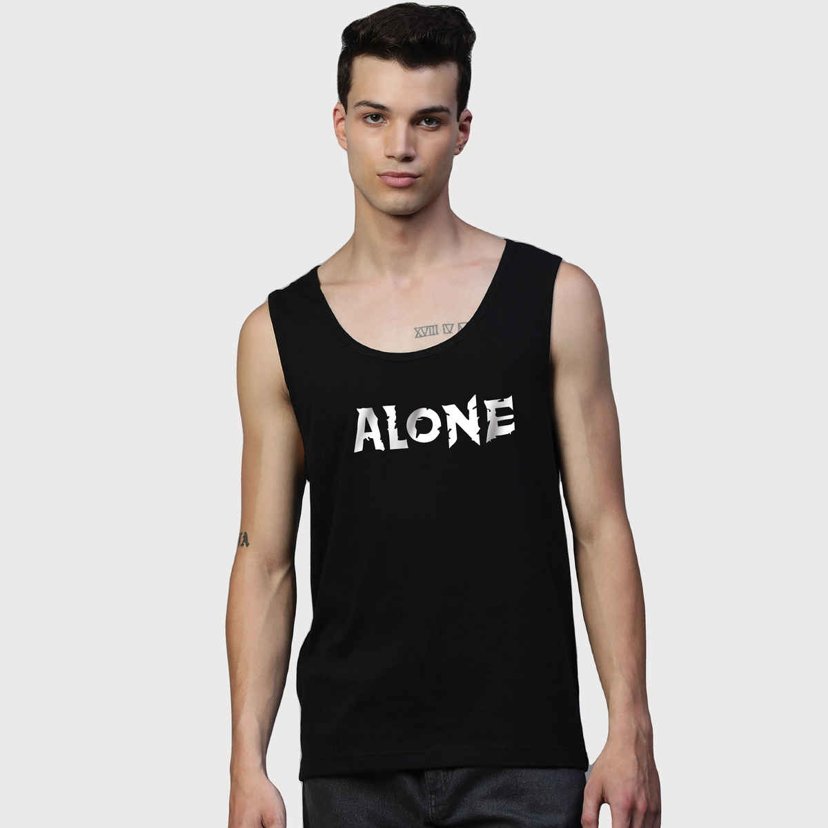 De Tees Men's Sleeveless T-shirt | Black - L