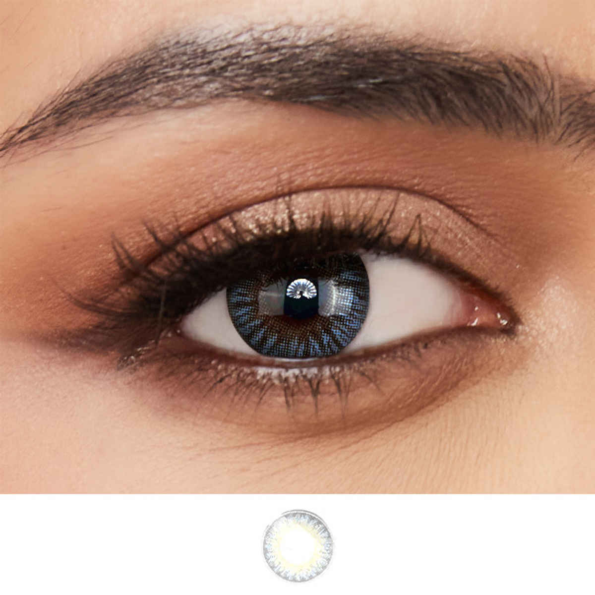 Aquacolor Daily Disposable Contact Lens- Spicy Grey (2 Lens Candy Pack) | Zero Power