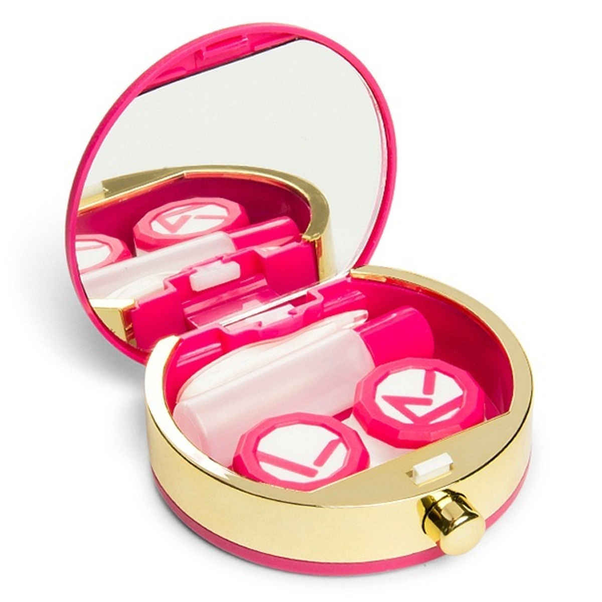 Aqualens Contact Lens Designer Case - Rose | Round