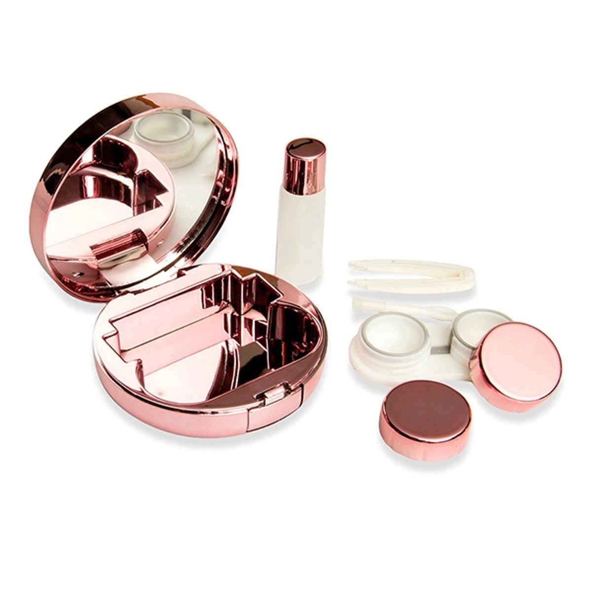 Aqualens Contact Lens Designer Case - Pink | Round