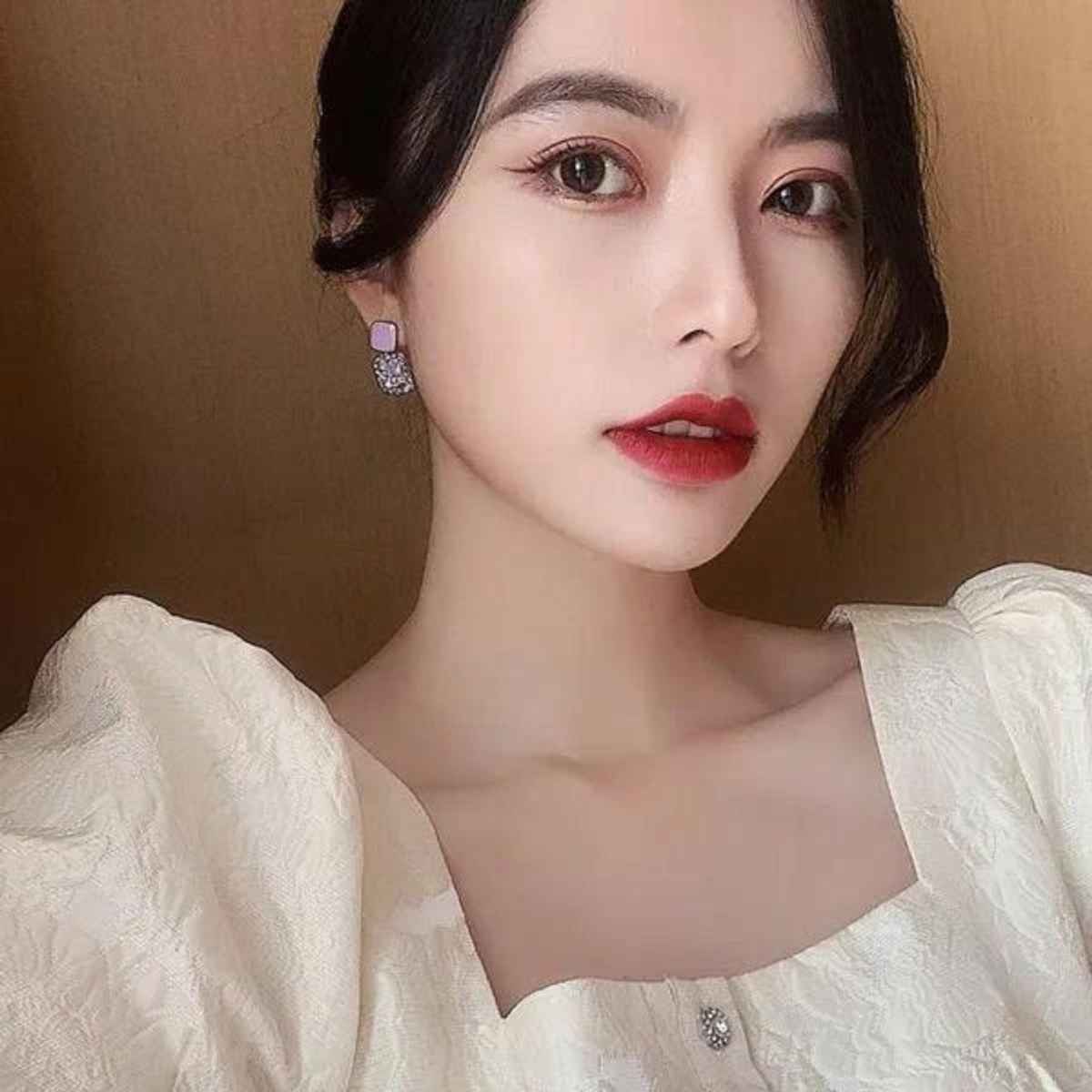 Estailo Fashion Women's Jewellery Earrings Purple | One Size