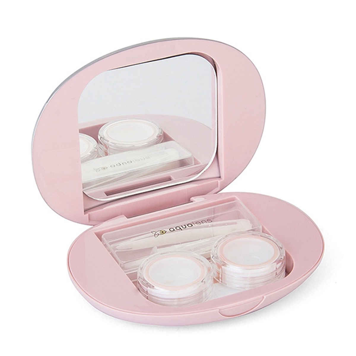 Aqualens Contact Lens Designer Case - Pink | Oval