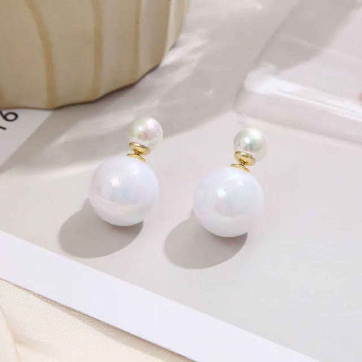 Estailo Fashion Women's Jewellery Earrings White One Size | E0001436