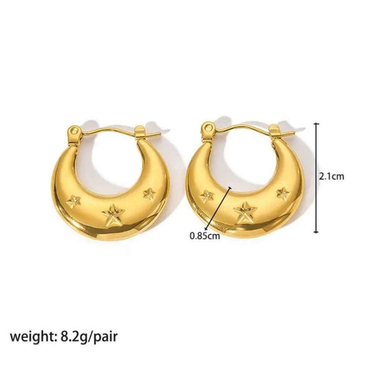 Estailo Fashion Women's Jewellery Earrings Gold | One Size