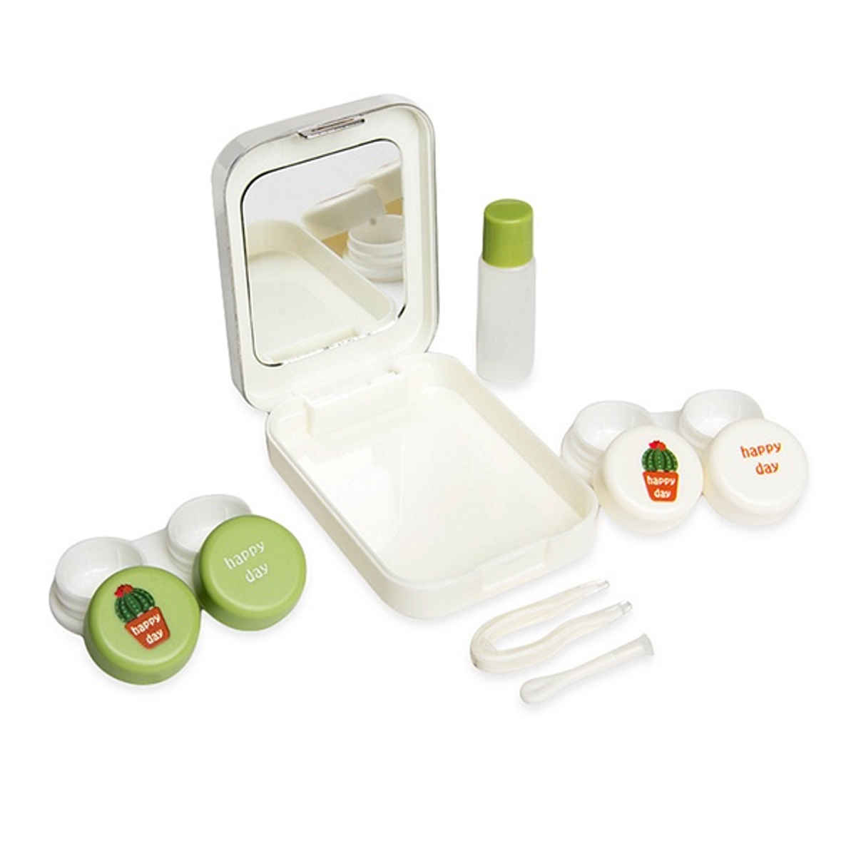 Aqualens Contact Lens Designer Case - Happy Day | Rectangular