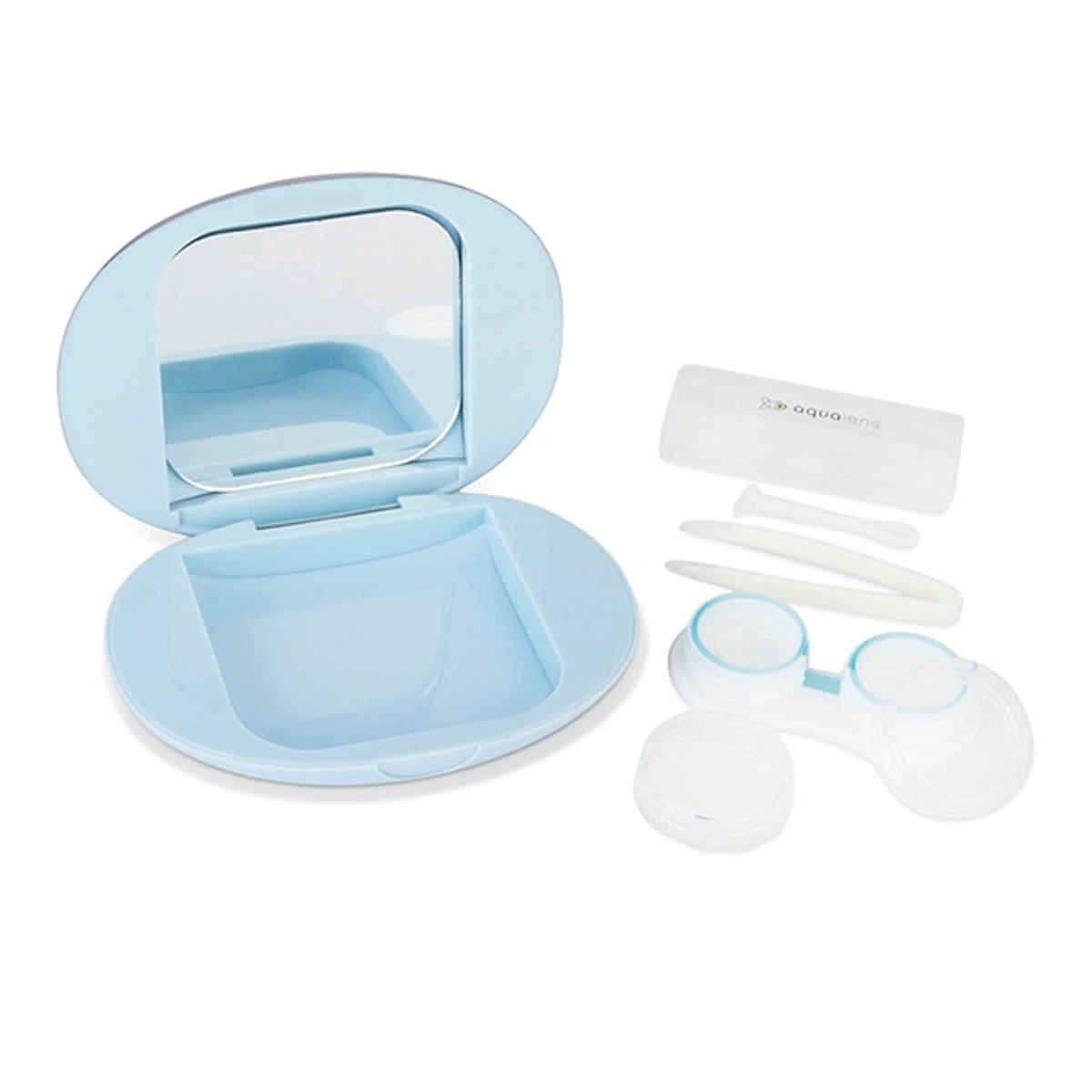 Aqualens Contact Lens Designer Case - Blue | Oval