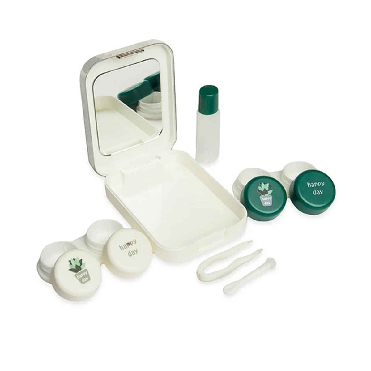 Aqualens Contact Lens Designer Case - Happy Day | Rectangular