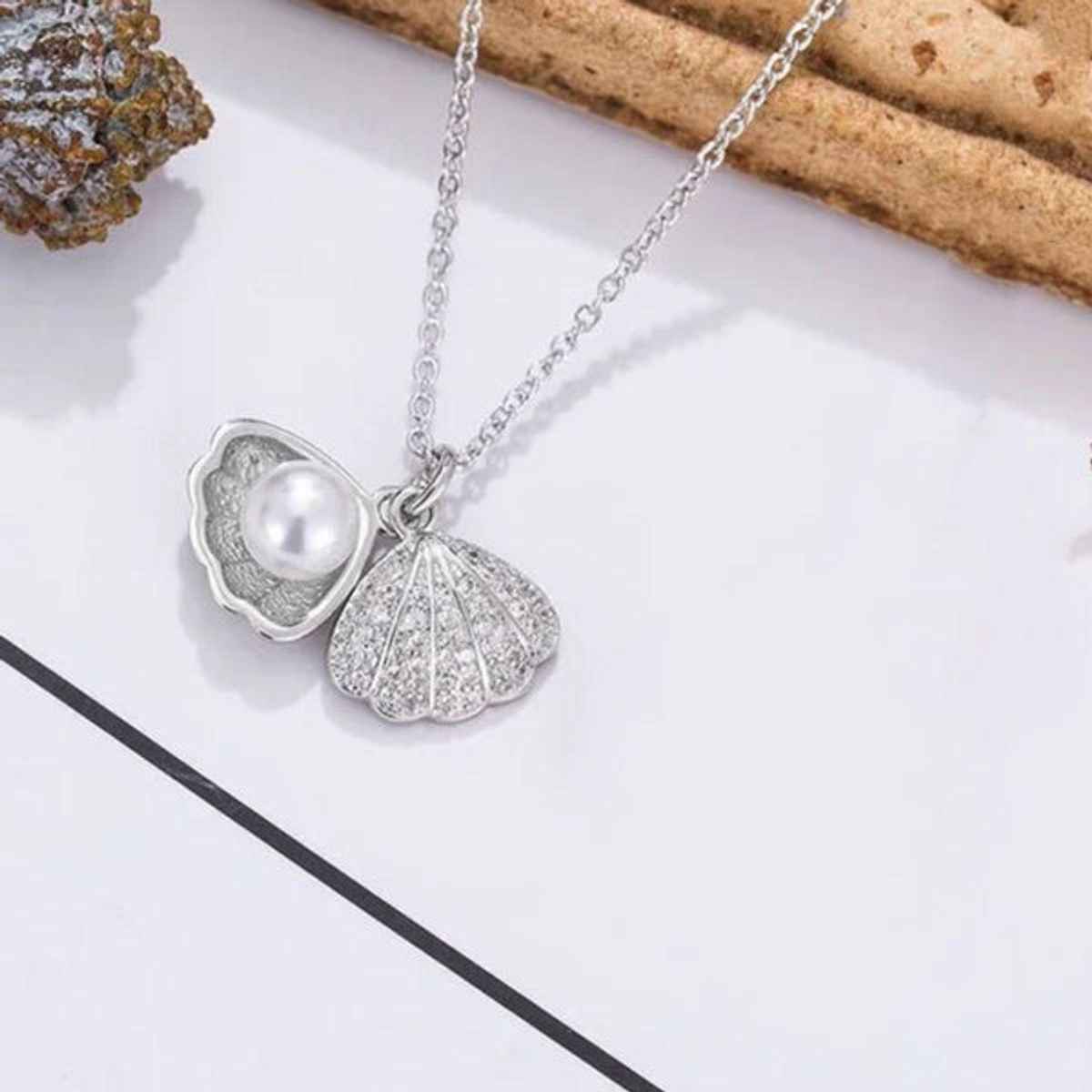 Estailo Fashion Women's Jewellery Necklace & Pendants Silver One Size | N0000396