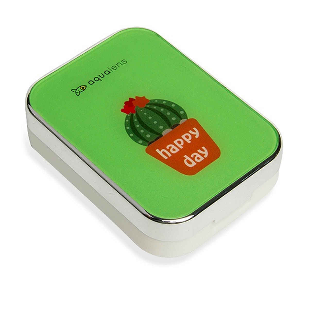 Aqualens Contact Lens Designer Case - Happy Day | Rectangular