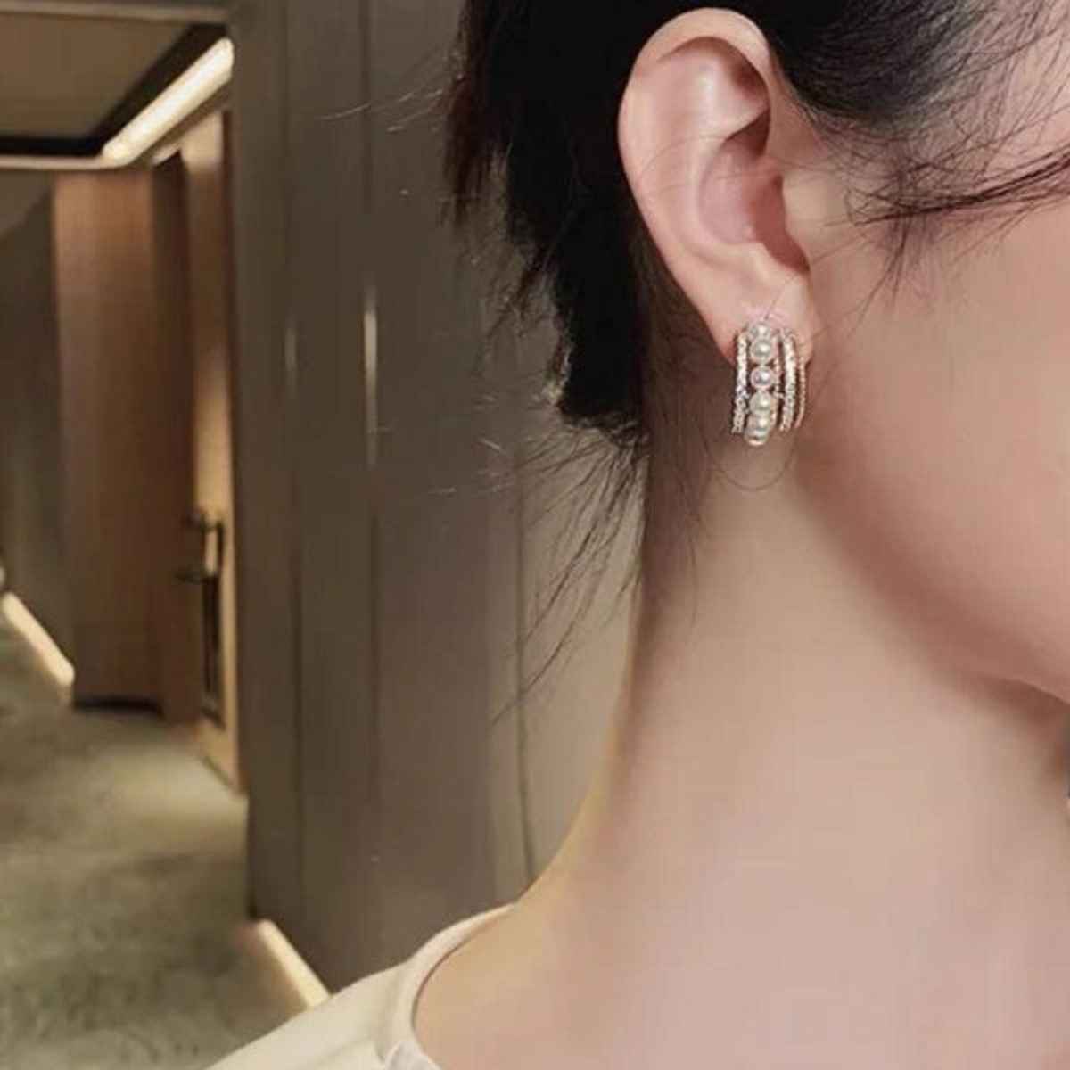 Estailo Fashion Women's Jewellery Earrings Gold Silver | One Size