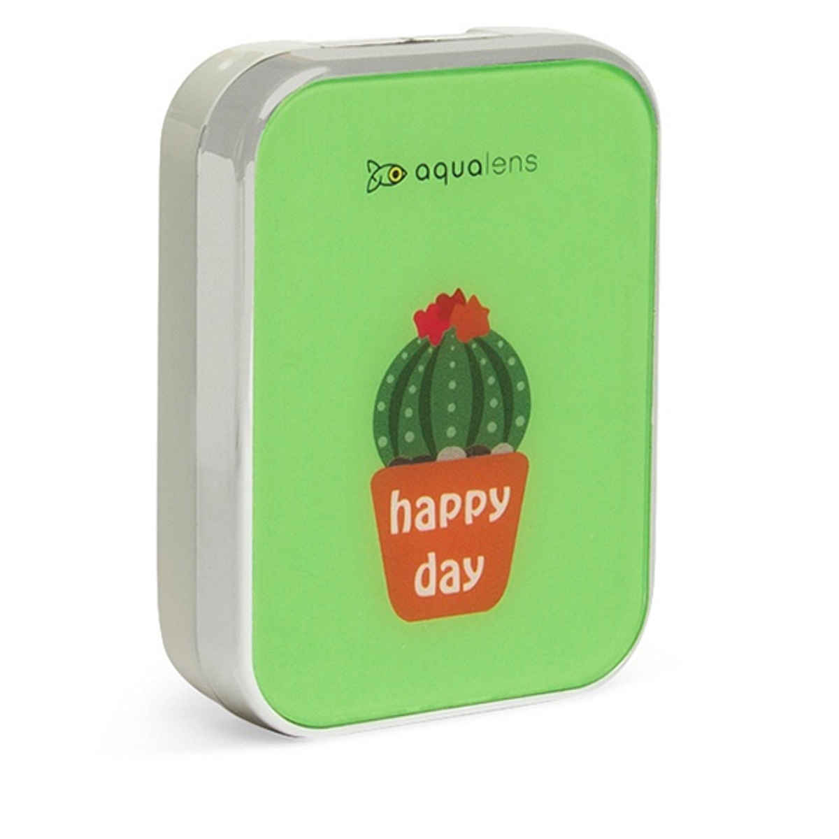 Aqualens Contact Lens Designer Case - Happy Day | Rectangular