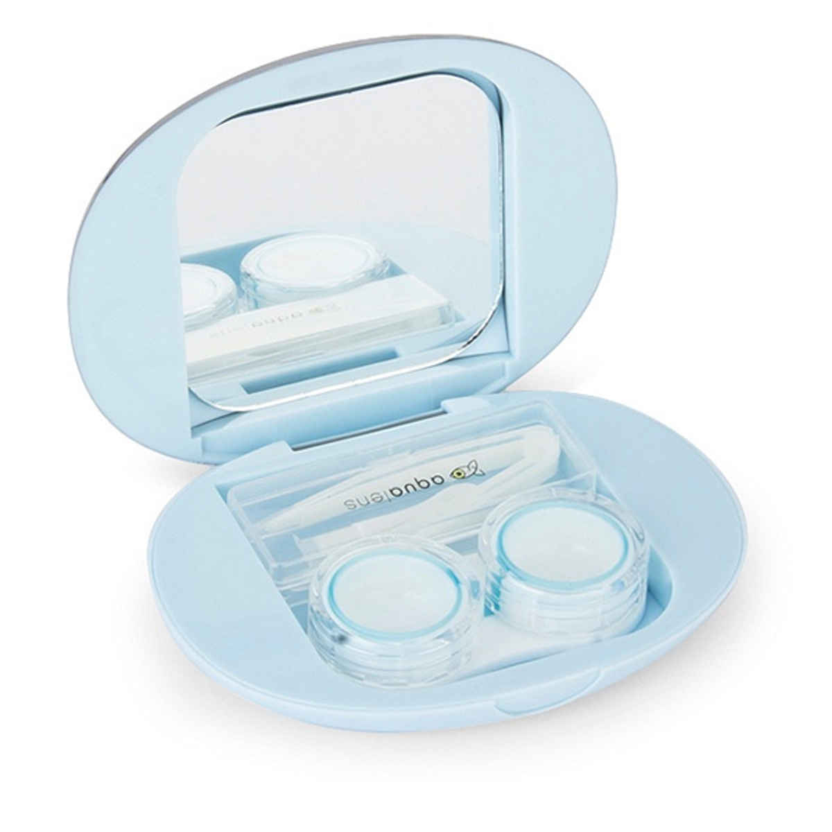 Aqualens Contact Lens Designer Case - Blue | Oval