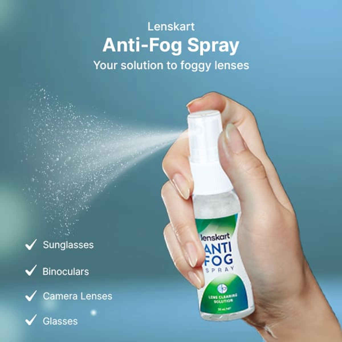 Lenskart Anti-Fog Spray - Lens Cleaning Solution | 30 ml