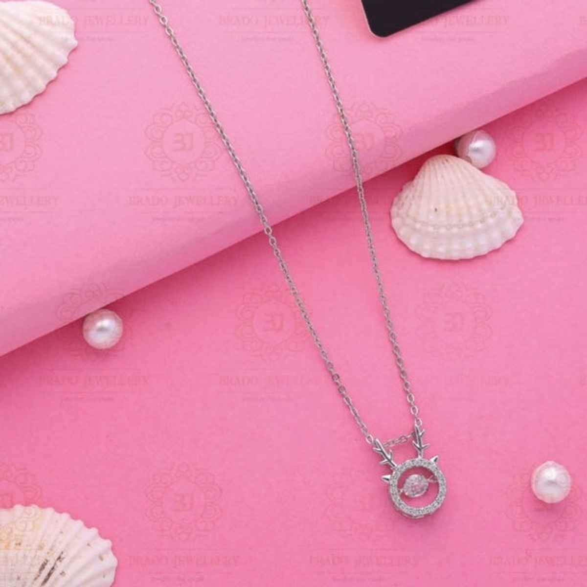 Estailo Fashion Women's Jewellery Necklace & Pendants Silver | One Size