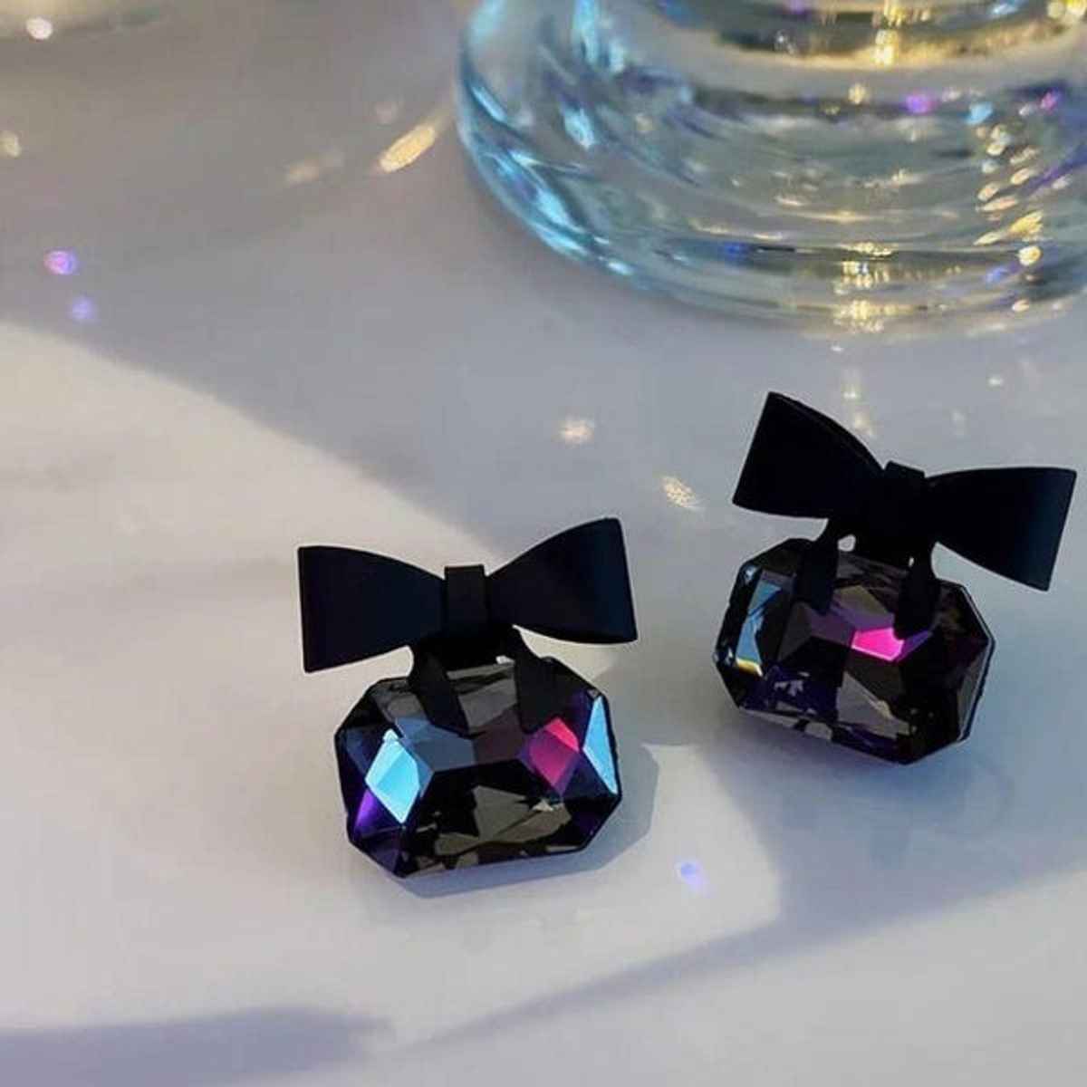 Estailo Fashion Women's Jewellery Earrings Black One Size | E0001380