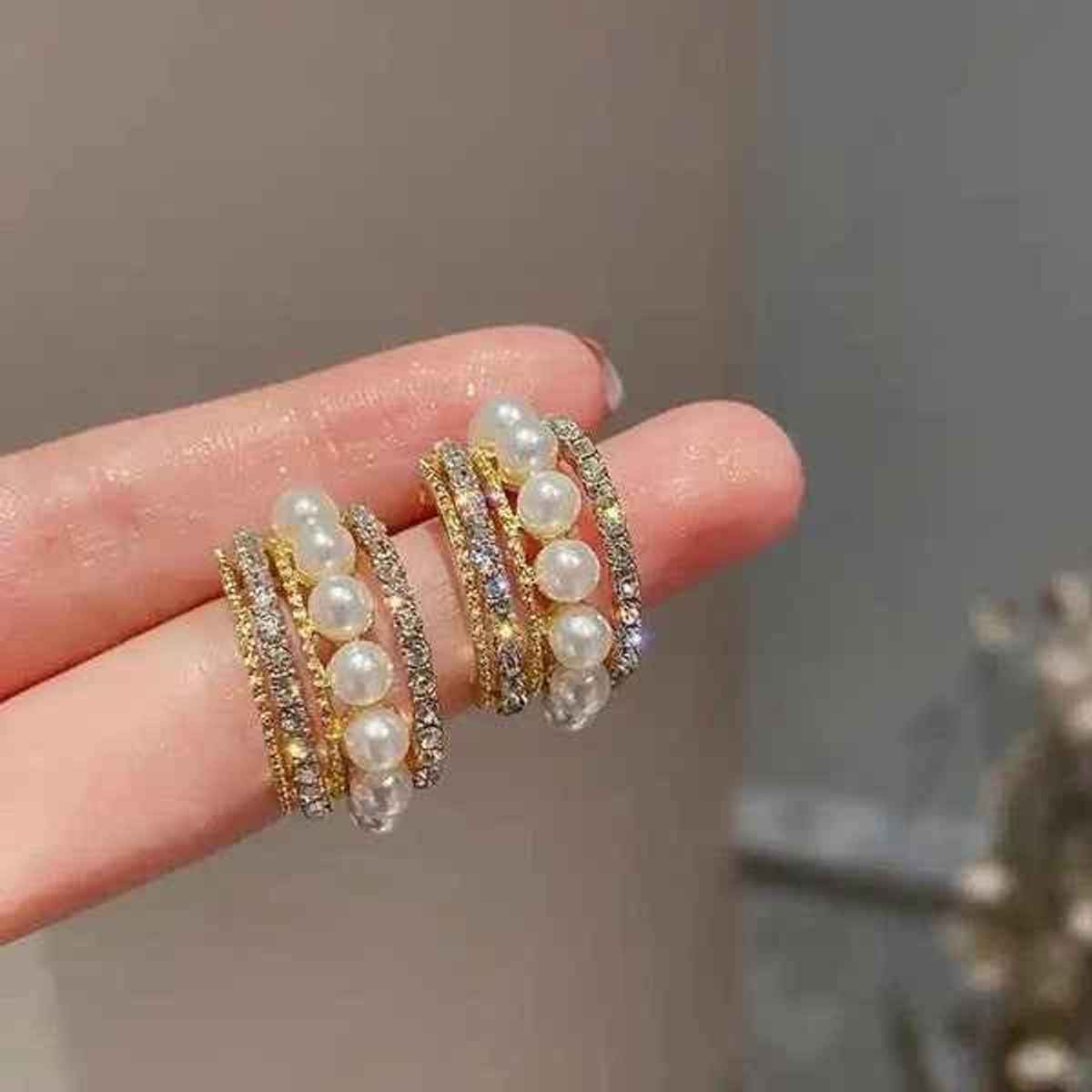 Estailo Fashion Women's Jewellery Earrings Gold Silver | One Size
