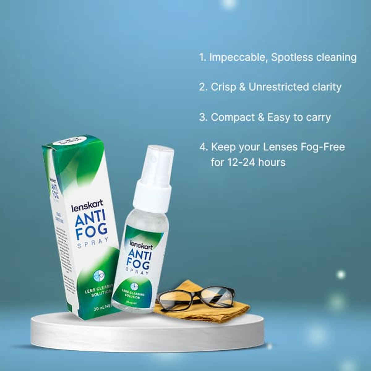 Lenskart Anti-Fog Spray - Lens Cleaning Solution | 30 ml