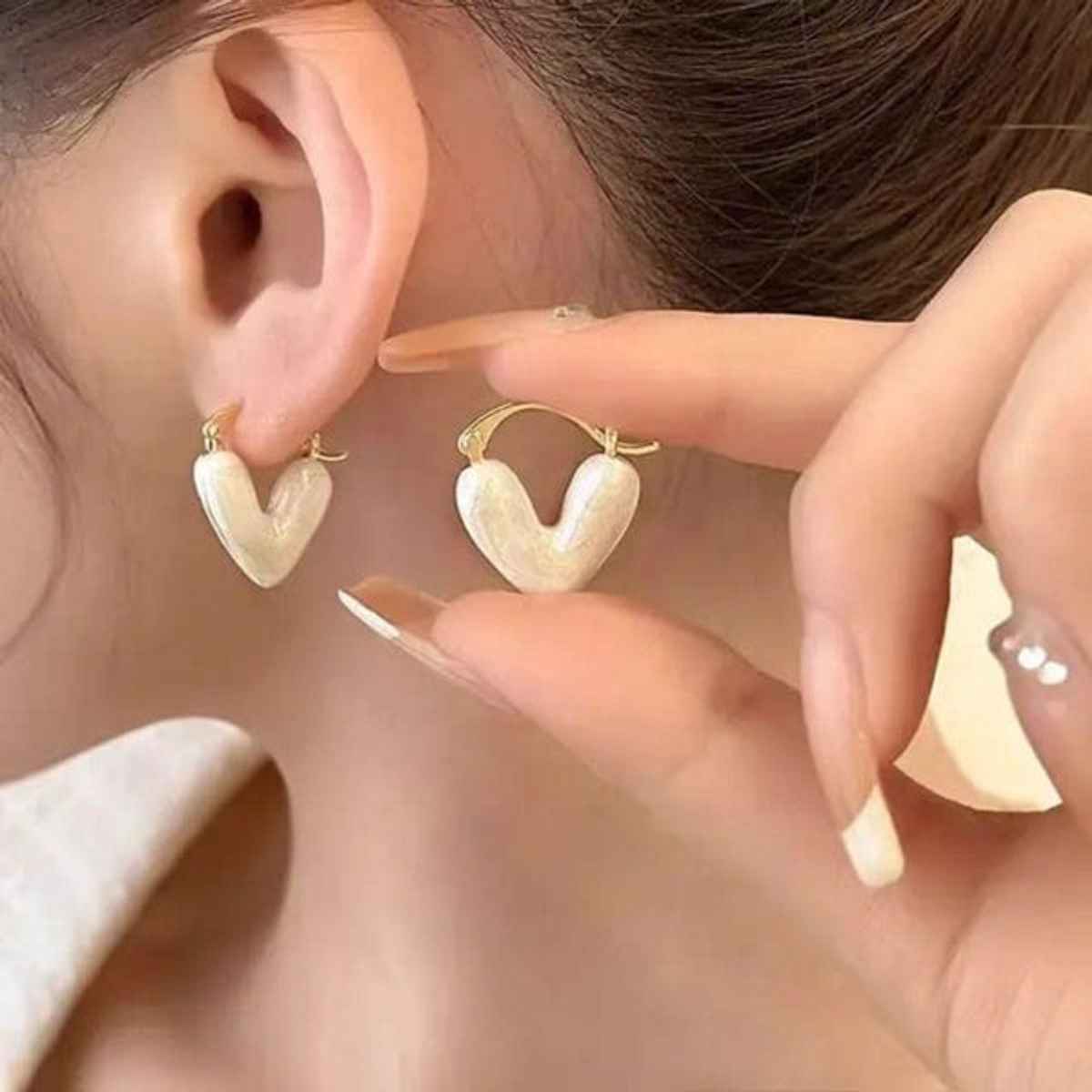 Estailo Fashion Women's Jewellery Earrings Of White One Size | E0000089